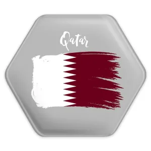 پیکسل شش ضلعی پرچم قطر