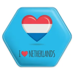 پیکسل شش ضلعی پرچم هلند