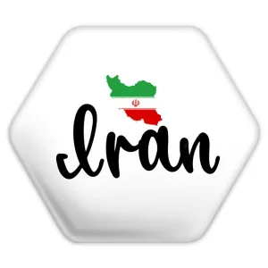 پیکسل شش ضلعی پرچم ایران