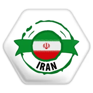 پیکسل شش ضلعی پرچم ایران