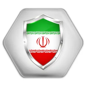 پیکسل شش ضلعی پرچم ایران