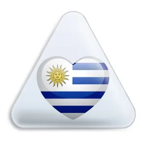 پیکسل مثلثی پرچم اروگوئه