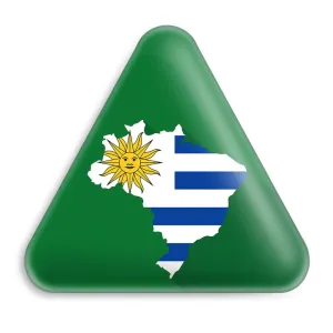 پیکسل مثلثی پرچم اروگوئه