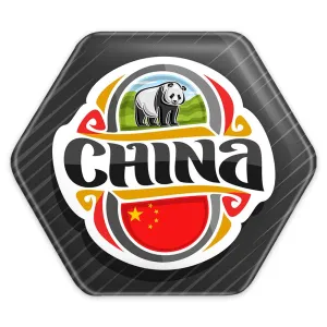 پیکسل شش ضلعی پرچم چین