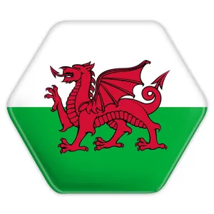 پیکسل شش ضلعی پرچم ولز