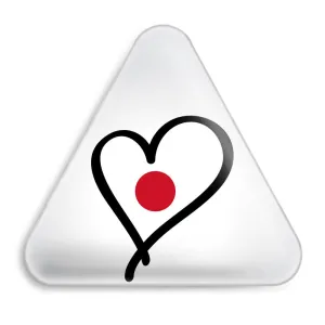 پیکسل مثلثی پرچم ژاپن