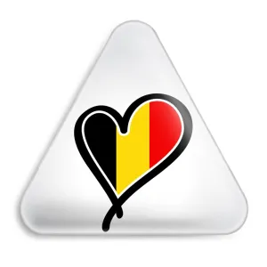 پیکسل مثلثی پرچم بلژیک