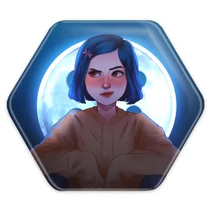 پیکسل شش ضلعی کورالاین Coraline