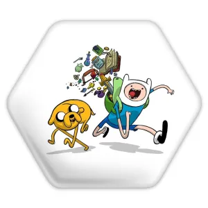 پیکسل شش ضلعی جیک و فین وقت ماجراجویی Adventure Time