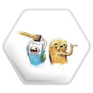پیکسل شش ضلعی جیک و فین وقت ماجراجویی Adventure Time
