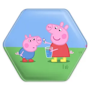 پیکسل شش ضلعی پپا و جورج انیمیشن پپا پیگ Peppa pig