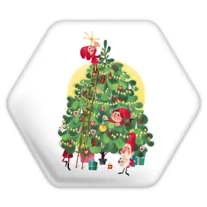 پیکسل شش ضلعی کریسمس Christmas