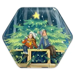 پیکسل شش ضلعی کریسمس Christmas