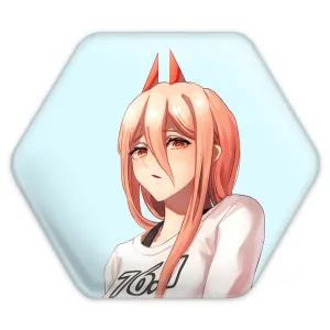 پیکسل شش ضلعی پاور انیمه مرد اره ای Chainsaw Man