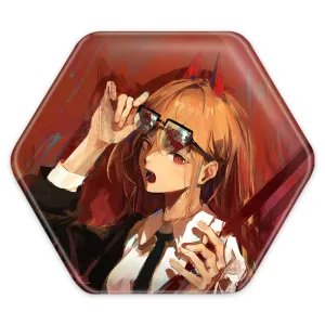 پیکسل شش ضلعی پاور انیمه مرد اره ای Chainsaw Man