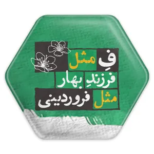 پیکسل شش ضلعی ماه تولد فروردین