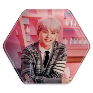 پیکسل شش ضلعی شوگا گروه بی تی اس BTS
