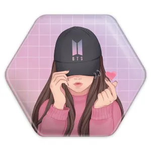 پیکسل شش ضلعی گروه بی تی اس BTS