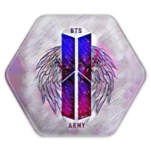 پیکسل شش ضلعی گروه بی تی اس BTS