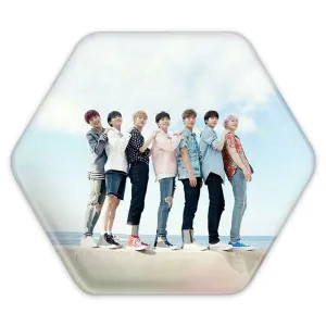 پیکسل شش ضلعی گروه بی تی اس BTS