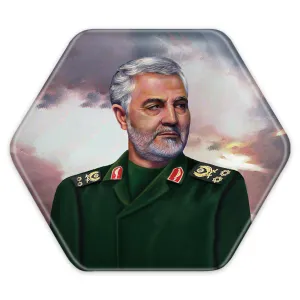 پیکسل شش ضلعی سردار قاسم سلیمانی