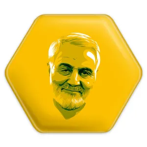پیکسل شش ضلعی سردار قاسم سلیمانی