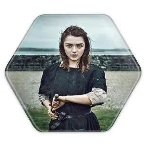 پیکسل شش ضلعی آریا استارک گیم اف ترونز Game of Thrones