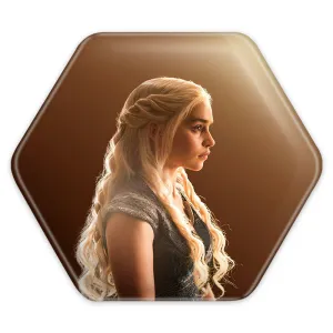 پیکسل شش ضلعی دنریس تارگرین گیم اف ترونز Game of Thrones
