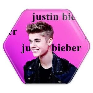 پیکسل شش ضلعی جاستین بیبر Justin Bieber