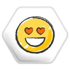 پیکسل شش ضلعی ایموجی Emoji
