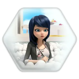 پیکسل شش ضلعی دختر کفشدوزکی