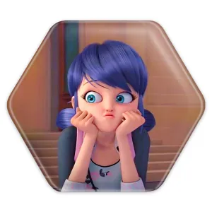 پیکسل شش ضلعی دختر کفشدوزکی