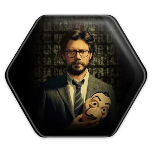 پیکسل شش ضلعی پروفسور سریال Money Heist