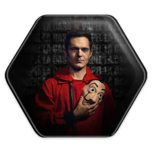 پیکسل شش ضلعی برلین سریال Money Heist