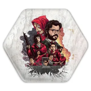 پیکسل شش ضلعی سریال Money Heist