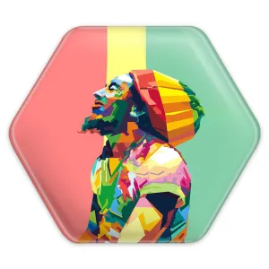 پیکسل شش ضلعی باب مارلی Bob Marley