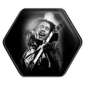 پیکسل شش ضلعی باب مارلی Bob Marley