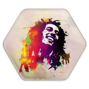 پیکسل شش ضلعی باب مارلی Bob Marley