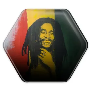 پیکسل شش ضلعی باب مارلی Bob Marley