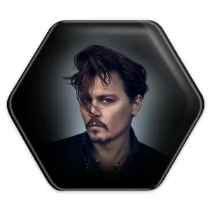 پیکسل شش ضلعی جانی دپ Johnny Depp