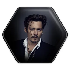 پیکسل شش ضلعی جانی دپ Johnny Depp