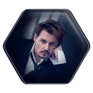 پیکسل شش ضلعی جانی دپ Johnny Depp