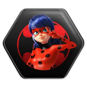 پیکسل شش ضلعی دختر کفشدوزکی