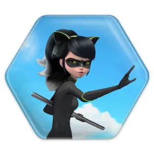 پیکسل شش ضلعی دختر کفشدوزکی