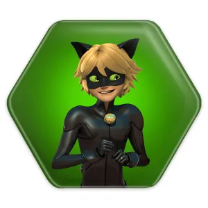 پیکسل شش ضلعی پسر گربه ای