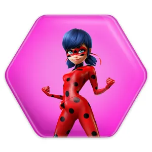 پیکسل شش ضلعی دختر کفشدوزکی