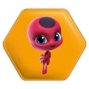 پیکسل شش ضلعی دختر کفشدوزکی