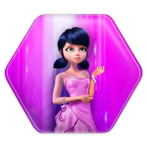 پیکسل شش ضلعی دختر کفشدوزکی