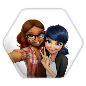 پیکسل شش ضلعی دختر کفشدوزکی و ریناروژ