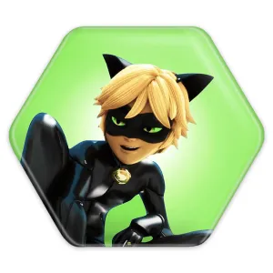 پیکسل شش ضلعی پسر گربه ای